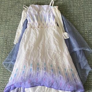 Kids Elsa Frozen-Inspired White and Purple Costume